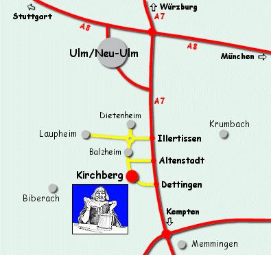 Anfahrtsplan nach Kirchberg
